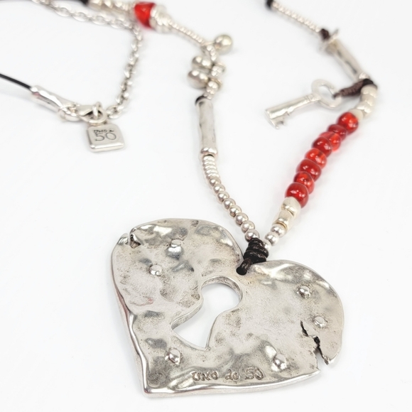 2014 Uno de 50 "Al rojo vivo" It's red hot! Heart Necklace - Picture 2 of 12